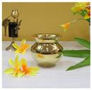 NOBILITY Brass Kalash Lota Gadwa Diamond Design Pooja Articles for Home Temple Decorative Puja Items for Poojan Purpose Return Gift