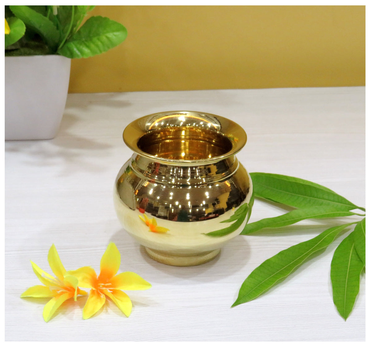 BHATI Peetal Lota/Brass Lota for Worship and tample use