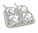 Nobility Premium Silver Plated Bowl Spoon & Tray Dessert Set