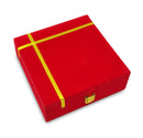 NOBILITY Pure Brass Pooja Thali Set 10 Inch with Red Velvet Gift Box