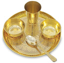 NOBILITY Baby Dinner Set Brass 8 Inch for Annaprashan Sanskar Rice Ceremony Gift for Girls Boys Kids Festive Birthday Return Home Decorative Gifts Items