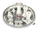 NOBILITY Silver Plated Pooja Thali Set 12 Inch with Accessories Daily Puja Decorative Item for Diwali Mandir Home Office Wedding Return Gift Items