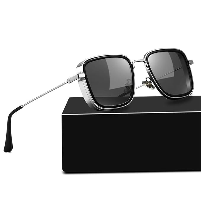 NOBILITY Smooth Leg Covers Lightweight Square Sunglasses for Men