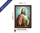 NOBILITY Lord Jesus Sparkle Coated Digital Reprint Painting (13.25 inch x 9.25 inch)
