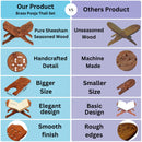 NOBILITY Wooden Hand Carved Holy Book Stand Figurine, Brown, 12x5.5 inch, 1 Piece