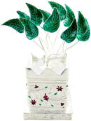 Nobility Silver Plated Tulsi Plant for Home Gift for Wedding and Puja (Size: 11.5 cm x 5 cm)