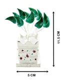 Nobility Silver Plated Tulsi Plant for Home Gift for Wedding and Puja (Size: 11.5 cm x 5 cm)