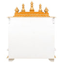 NOBILITY art and craft Wooden Temple, Pooja Mandir, Pooja Mandap for Home (Red, 18 x 12 x 24 inch)